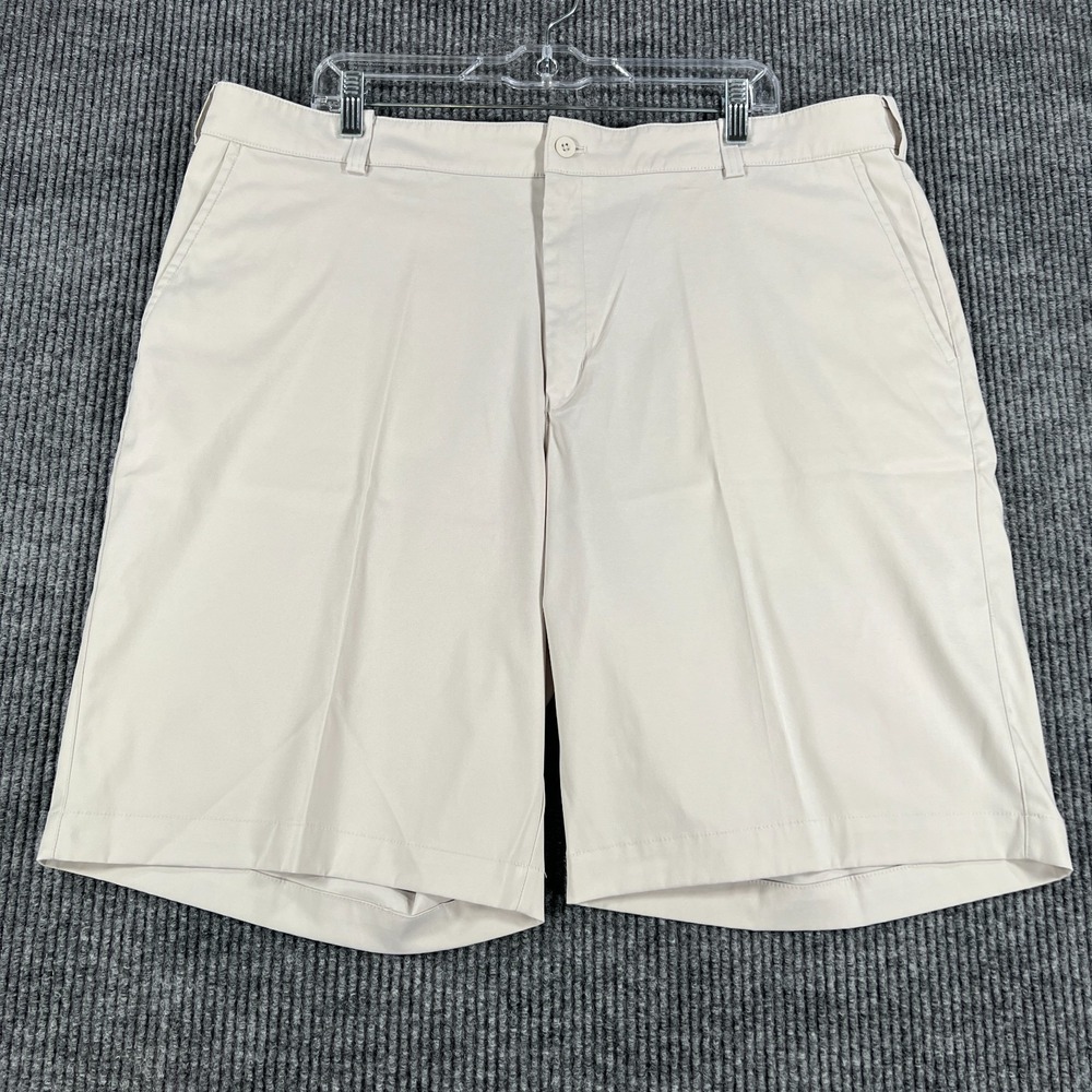 Nike Golf Shorts Mens Size 40 Beige Chino Tour Performance Casual Comfort